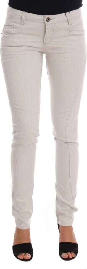 Costume National Stretch slanke jeans Wit Dames