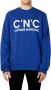 Costume National Stijlvolle Heren Blauwe Sweatshirt met Uniek Printpatroon Blue Heren - Thumbnail 1