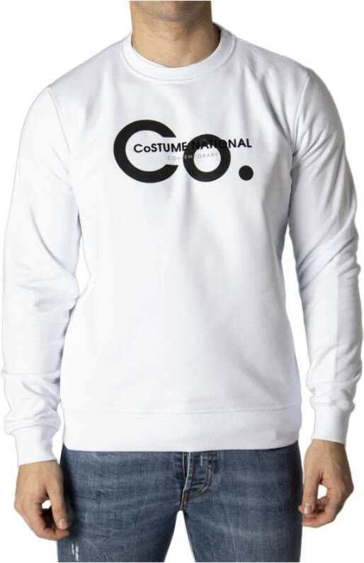 Costume National Bedrukte Heren Sweatshirt White Heren