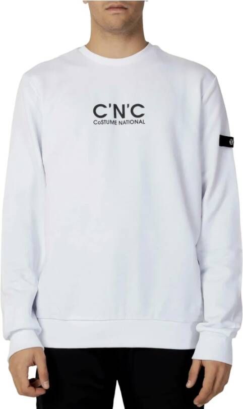 Costume National Crew Neck Sweatshirt White Heren