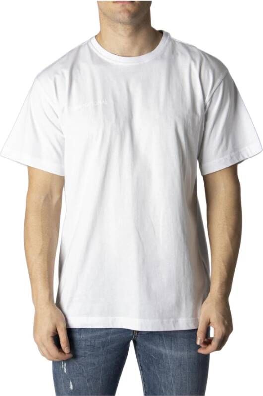 Costume National Heren Wit T-shirt White Heren