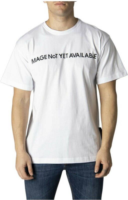 Costume National Heren Bedrukt T-shirt White Heren