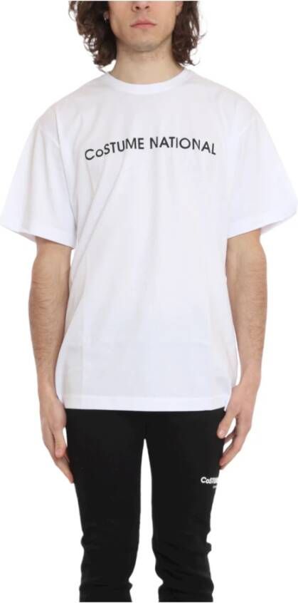 Costume National T-shirt Wit Heren