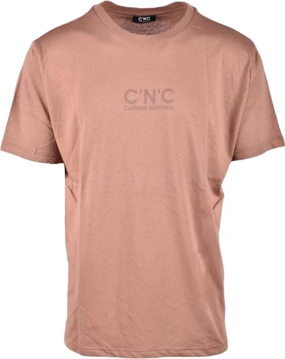 Costume National Katoenen T-shirt Green Heren