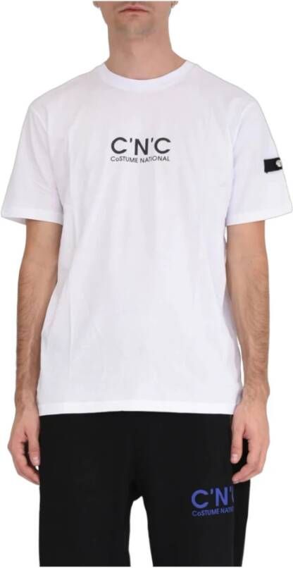 Costume National T-Shirts Wit Heren