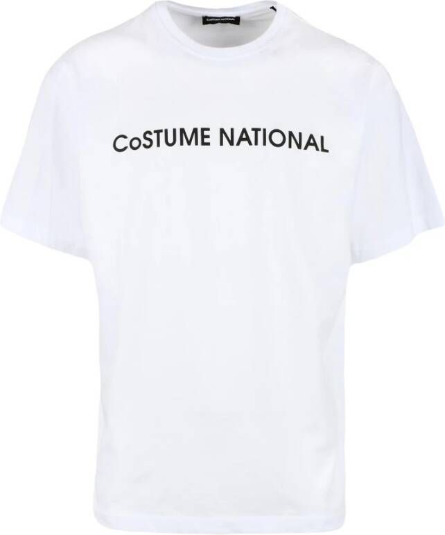 Costume National T-Shirts Wit Heren