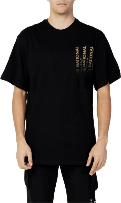 Costume National Men's T-shirt Zwart Heren