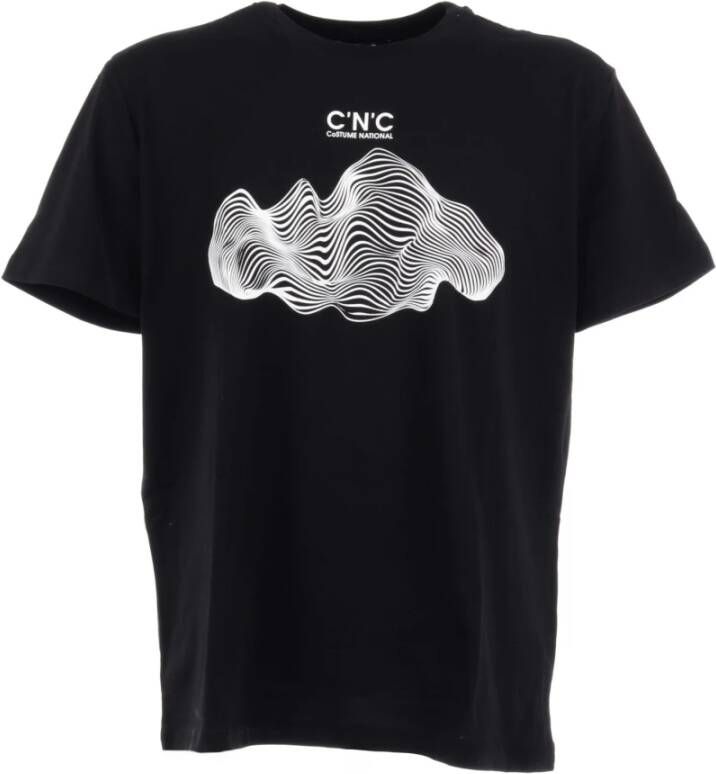 Costume National T-Shirts Zwart Heren