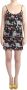 Costume National Kleurrijke Zijden Mini Jurk Multicolor Dames - Thumbnail 1
