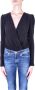 Costume National Zwarte blouse met clip sluiting Zwart Dames - Thumbnail 1