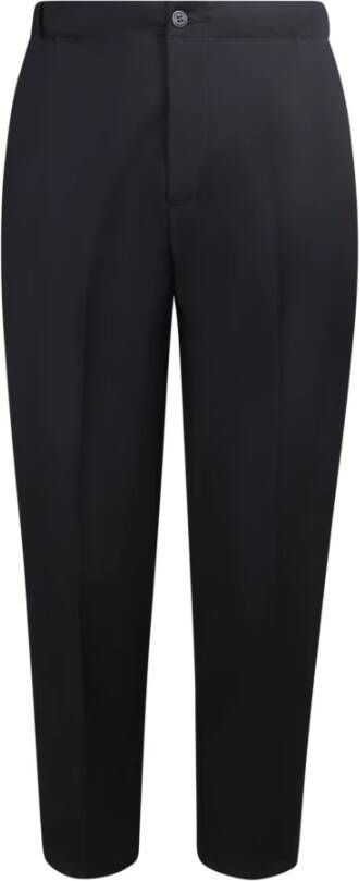 Costumein Zwarte Chino Broek van Wol Zwart Heren