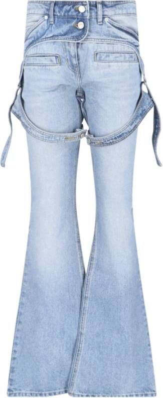 Courrèges Boot-cut Jeans Blauw Dames