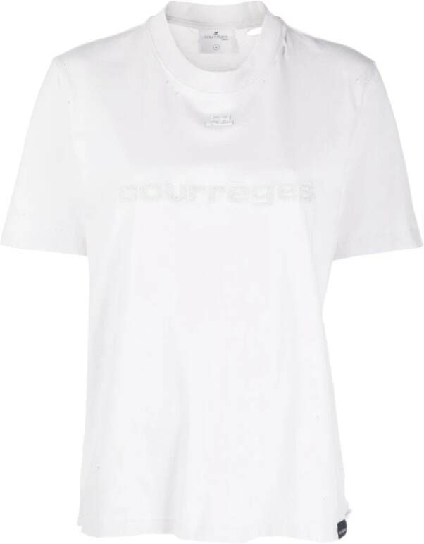 Courrèges Corsoeasy T-shirts en Polos Wit Dames