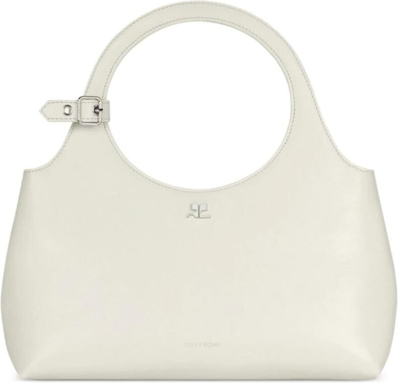 Courrèges Hobo bags Holy Day Crossbody Leather White in wit - Foto 2