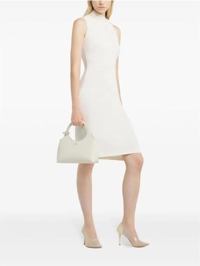 Courrèges Hobo bags Holy Day Crossbody Leather White in wit - Foto 6