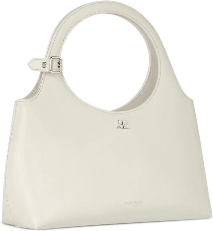 Courrèges Hobo bags Holy Day Crossbody Leather White in wit - Foto 3
