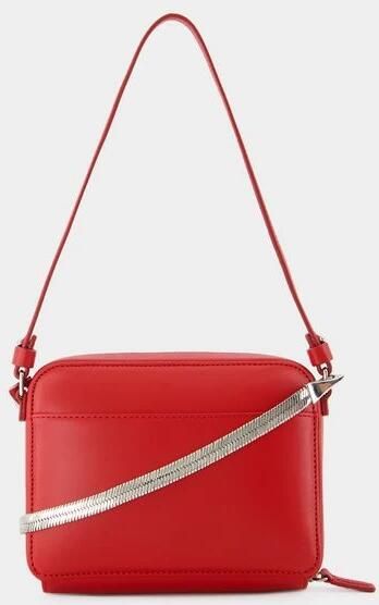 Courrèges Hobo bags Cloud Chained Purse Leather Red in rood - Foto 3