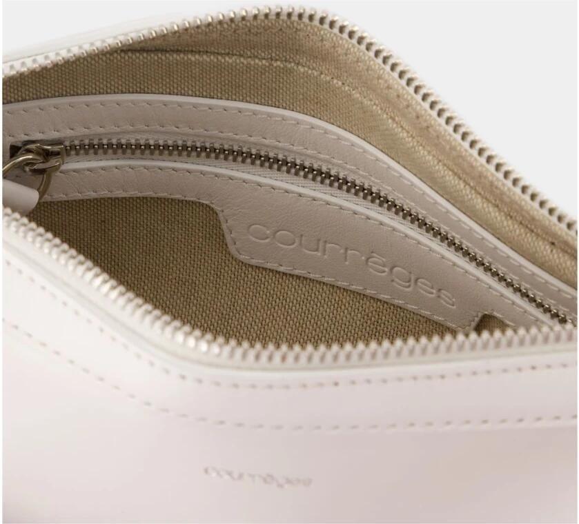 Courrèges Hobo bags One Racer Baguette Shoulder Bag Leather White in wit - Foto 2