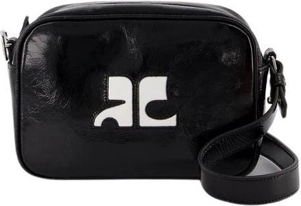 Courrèges Hobo bags Reedition Camera Crossbody Leather Black in zwart - Foto 2