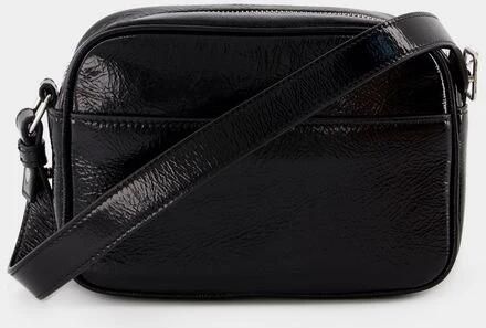 Courrèges Hobo bags Reedition Camera Crossbody Leather Black in zwart - Foto 4