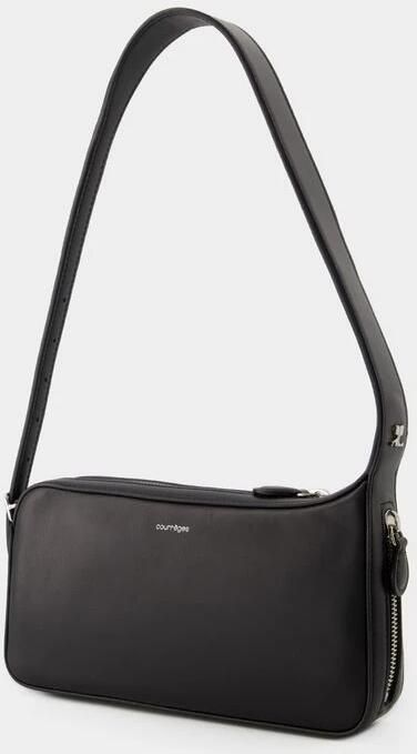 Courrèges Hobo bags One Racer Hobo Bag Leather Black in zwart - Foto 4