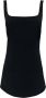 Courrèges Elegante en sportieve twill mini-jurk met verstelbare bandjes en zakken Zwart Dames - Thumbnail 1