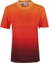 Courrèges Gradient Sunset T-Shirt Oranje Dames - Thumbnail 1
