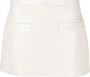 Courrèges Heritage A-Line Vinyl Mini Rok White Dames - Thumbnail 1