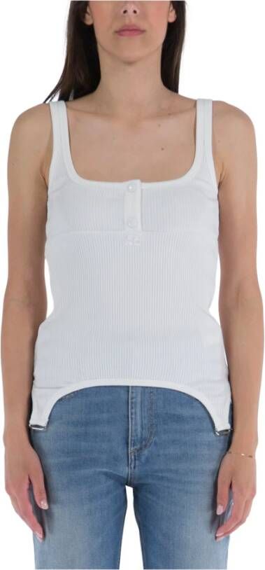 Courrèges Sleeveless Tops Wit Dames