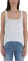 Courrèges Witte Geribbelde Mouwloze Top White Dames - Thumbnail 2