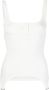 Courrèges Witte Geribbelde Mouwloze Top White Dames - Thumbnail 1