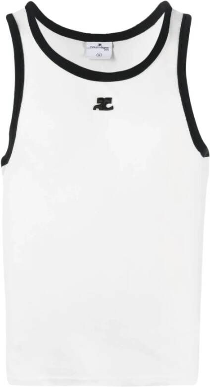 Courrèges Sleeveless Tops Wit Heren