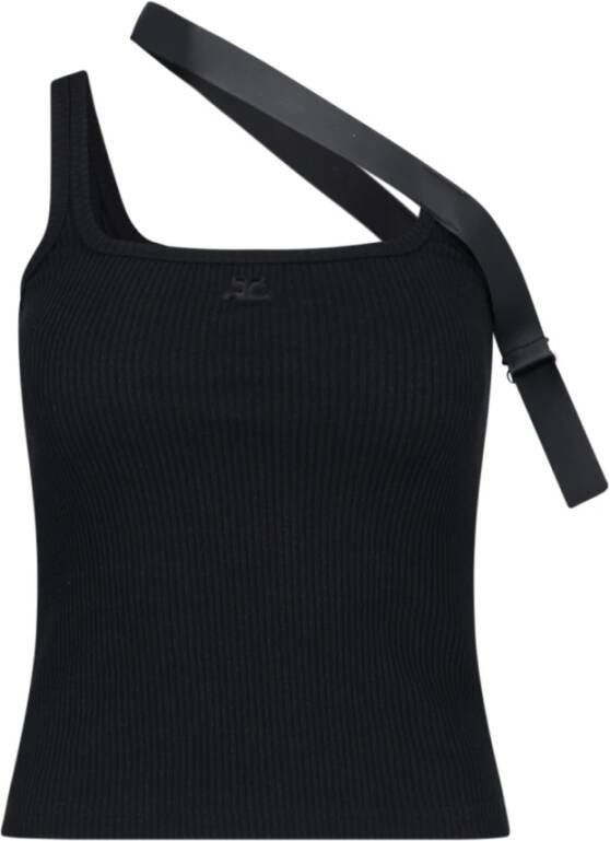 Courrèges Sleeveless Tops Zwart Dames