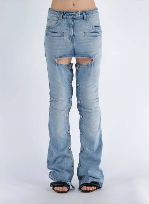 Courrèges Slim-fit Jeans Blauw Dames