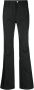 Courrèges Zwarte Flared Broek met Slogan Tag Black Dames - Thumbnail 1