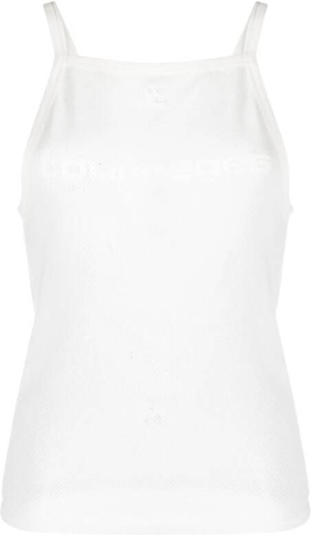 Courrèges Witte Mouwloze Top Aw23 Collectie Wit Dames