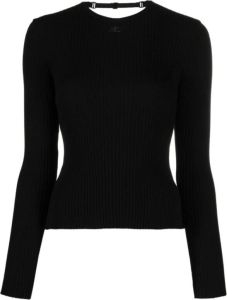 Courrèges Zwarte Sweatshirts voor Dames Aw23 Zwart Dames