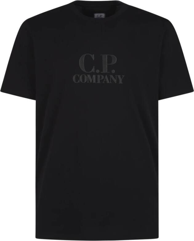 C.P. Company 30 1 Jersey Logo T-shirt Zwart Heren