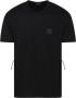 C.P. Company Zwart T-shirt met Logo Patch en Crew Neck Black Heren - Thumbnail 1