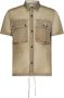C.P. Company Beige Microweave Korte Mouw Overhemd Beige Heren - Thumbnail 1