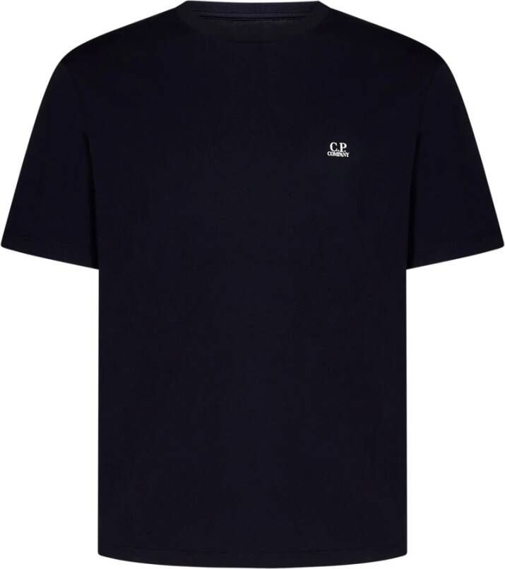 C.P. Company Blauw T-Shirt met Logo Print voor Heren Blauw Heren