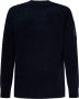 C.P. Company Blauwe Chenille Katoenen Crewneck Sweater met Lens Detail Blauw Heren - Thumbnail 3