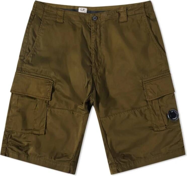 C.P. Company Casual shorts met geïntegreerde knielussen en kenmerkend lensdetail Brown Heren