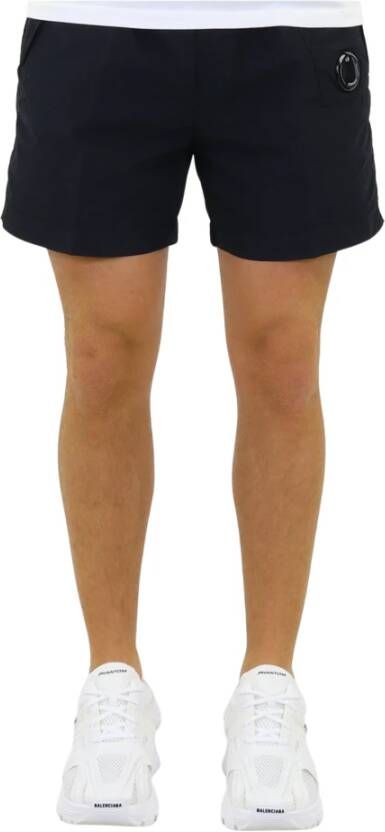 C.P. Company Casual Shorts voor Mannen Beachwear Boxer Zwart Heren