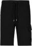 C.P. Company Zwarte Lange Katoenen Shorts met Elastische Taille Zwart Heren - Thumbnail 1