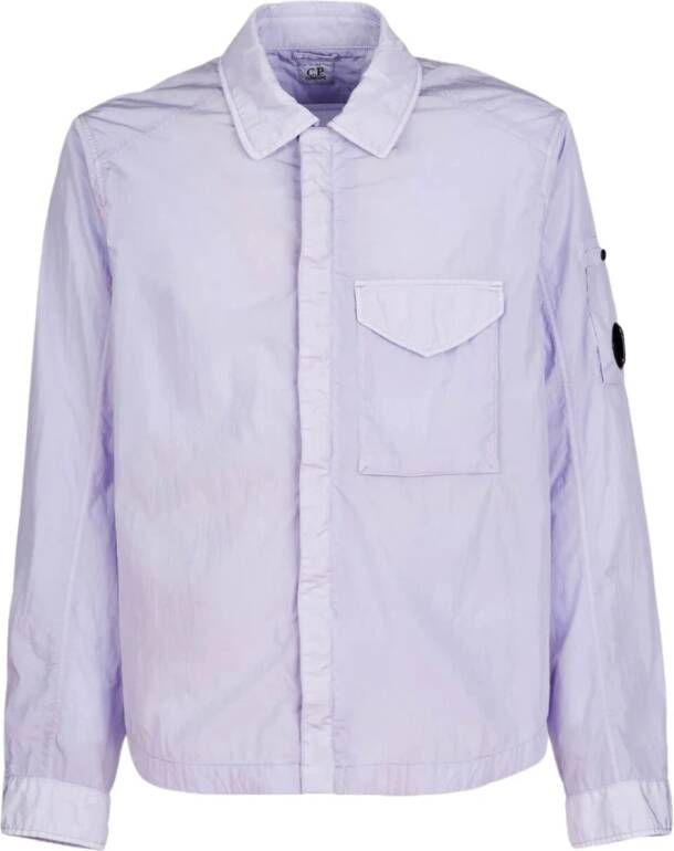 C.P. Company Chrome-R Lila Overshirt Purple Heren