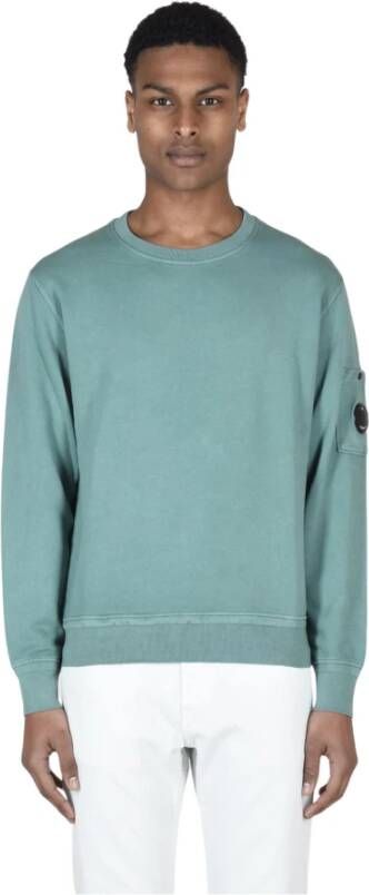 C.P. Company CO Stof Sweatshirt Stijlvol en Comfortabel Groen Heren