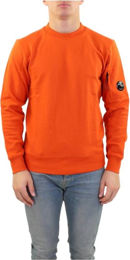 C.P. Company Comfortabele Crew Neck Sweatshirt Oranje Heren
