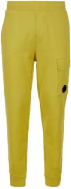 C.P. Company Comfortabele en stijlvolle sweatpants met cargozak Yellow Heren