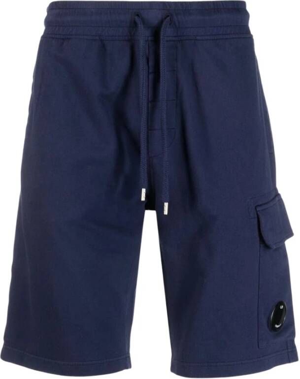 C.P. Company Comfortabele Katoenen Shorts Blauw Heren
